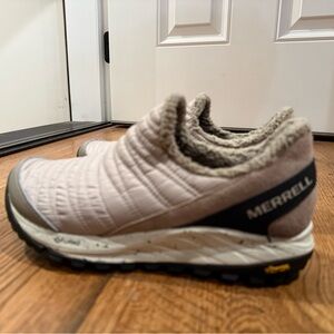 Merrell women’s  Quilted Slip-On Sneakers - Cream and Gray